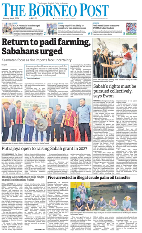 Cover of The Borneo Post (Sabah)