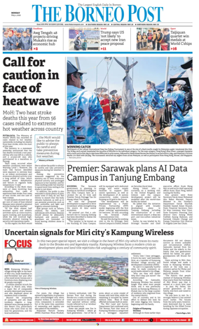 Cover of The Borneo Post (Sarawak)