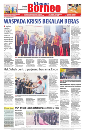 Cover of Utusan Borneo (Sabah)