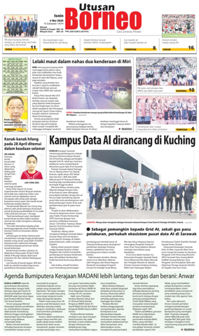 Cover of Utusan Borneo (Sarawak)