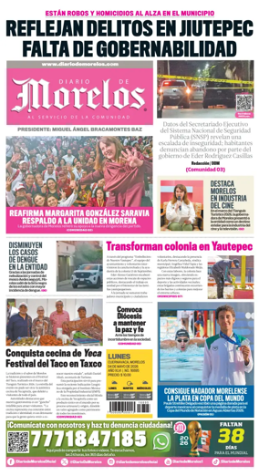 Cover of Diario de Morelos