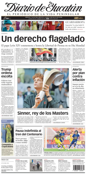 Cover of Diario de Yucatan
