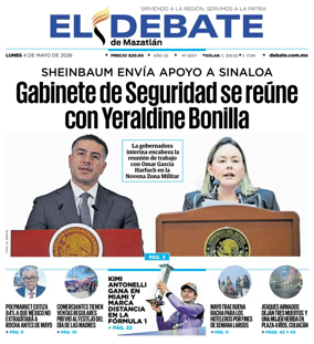 Cover of El Debate de Mazatlan