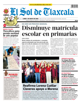 Cover of El Sol de Tlaxcala