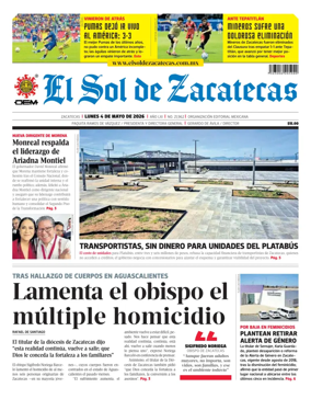 Cover of El Sol de Zacatecas