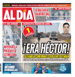 Cover of Periodico Al Dia (Leon)