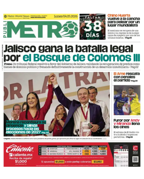 Cover of Publimetro Guadalajara