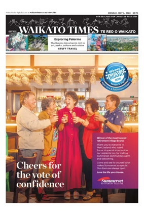 Cover of Waikato Times
