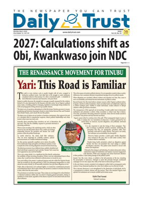 Cover of Daily Trust