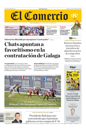 Cover of Diario El Comercio