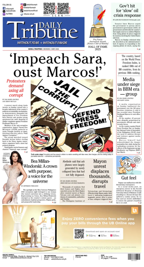 Cover of Daily Tribune (Philippines)