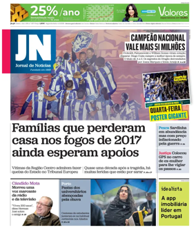 Cover of Jornal de Noticias