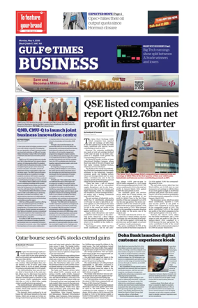 Cover of Gulf Times Business