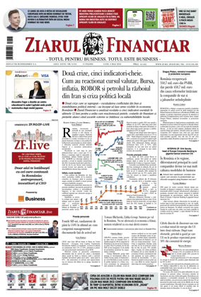 Cover of Ziarul Financiar