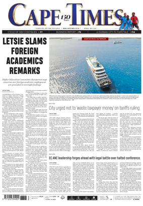 Cover of Cape Times