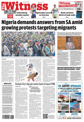 Cover of The Witness (South Africa)