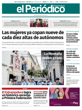 Cover of El Periodico Extremadura