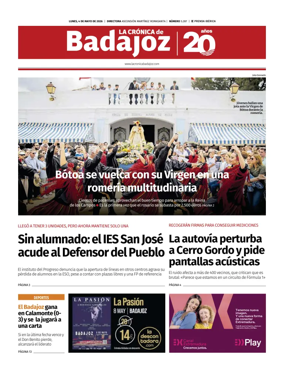 Cover of La Cronica de Badajoz BE