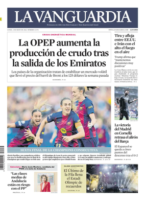 Cover of La Vanguardia