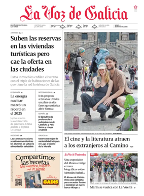 Cover of La Voz de Galicia (Arousa)
