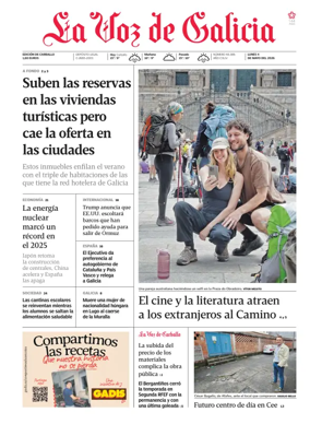 Cover of La Voz de Galicia (Carballo)