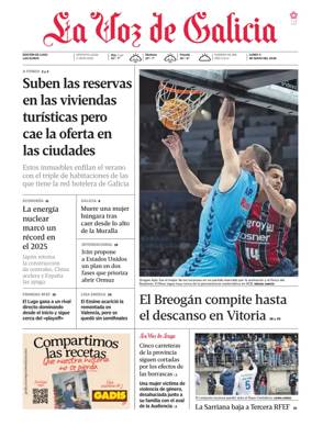 Cover of La Voz de Galicia (Monforte)