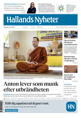 Cover of Hallands Nyheter