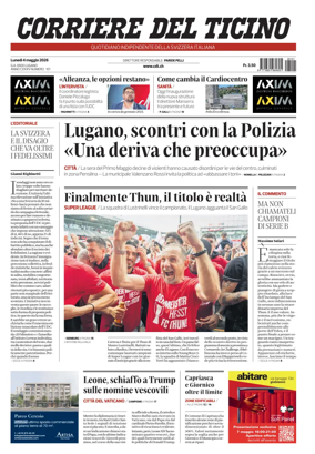 Cover of Corriere del Ticino