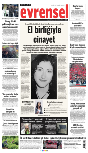 Cover of Evrensel Gazetesi