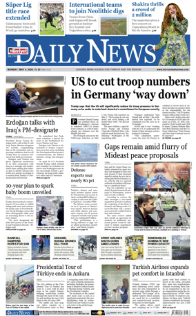 Cover of Hurriyet Daily News & Economic Review