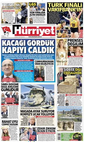 Cover of Hurriyet