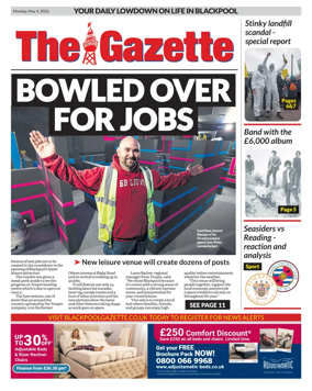 Cover of Blackpool Gazette