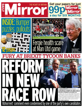 Cover of Daily Mirror