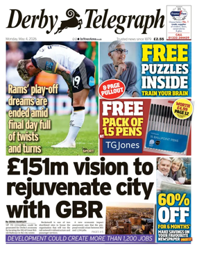 Cover of Derby Telegraph