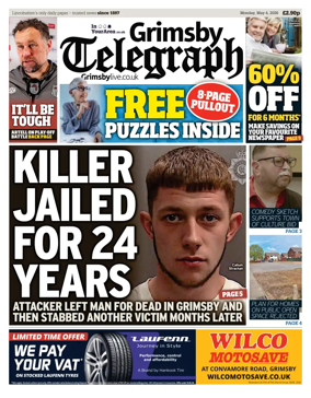 Cover of Grimsby Telegraph