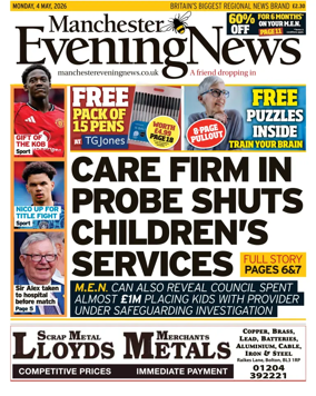 Cover of Manchester Evening News