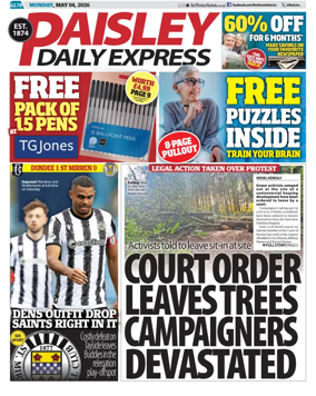 Cover of Paisley Daily Express