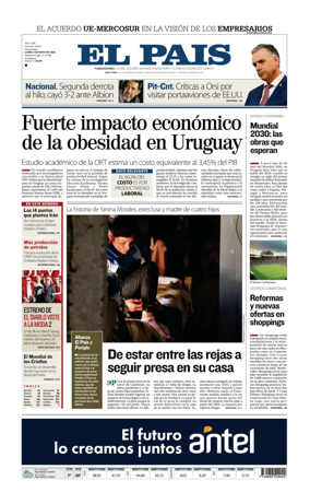 Cover of El Pais (Uruguay)