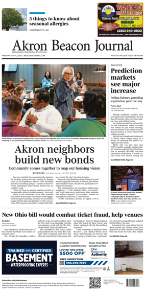 Cover of Akron Beacon Journal