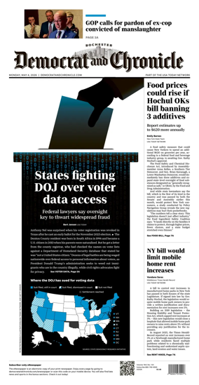Cover of Democrat and Chronicle