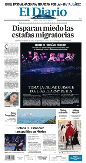 Cover of El Diario de El Paso
