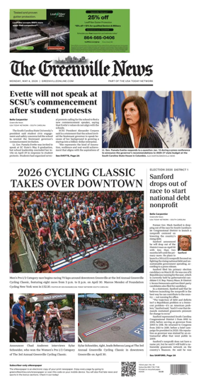 Cover of The Greenville News