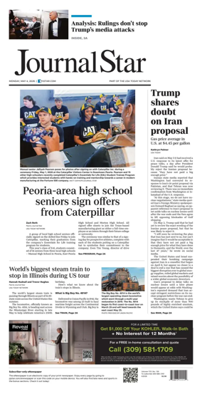 Cover of Journal Star (Peoria)