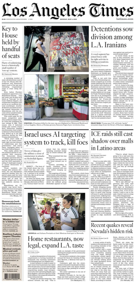 Cover of Los Angeles Times