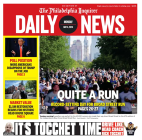 Cover of Philadelphia Daily News
