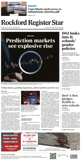 Cover of Rockford Register Star