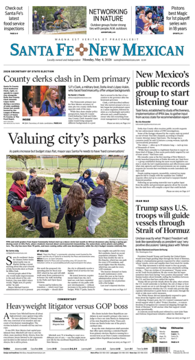 Cover of Santa Fe New Mexican