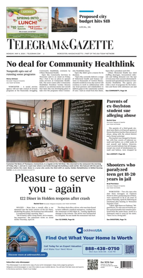 Cover of Telegram & Gazette