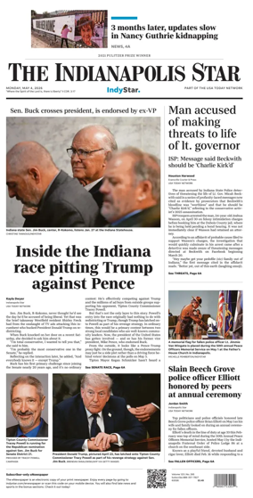 Cover of The Indianapolis Star