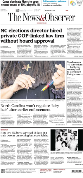 Cover of The News & Observer